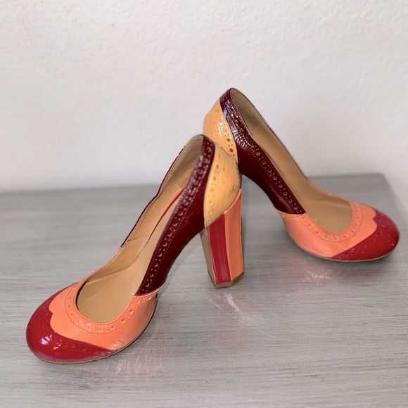 Miu Miu  Naplak Patch vero cuoio round toe pump size 35. - Picture 1 of 5